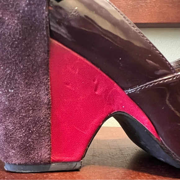 Farylrobin Burgundy and Red Wedges - Picture 7 of 7
